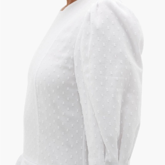 Batsheva Tiered Cotton Swiss Dot Dress - Picture 3 of 7